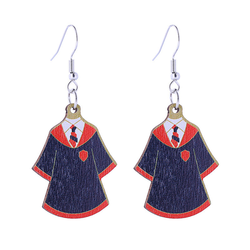 Pendientes de madera de la temporada de graduación al por mayor